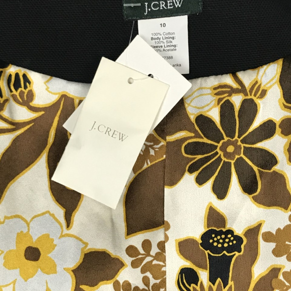 J CREW San Telmo Refined Silk Canvas Coat  New - Picture 8 of 8